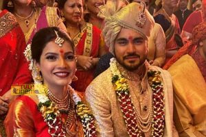 Cricketer Manish Pandey married to Tulu film “Thelikeda Bolli” lead Ashrita Shetty.